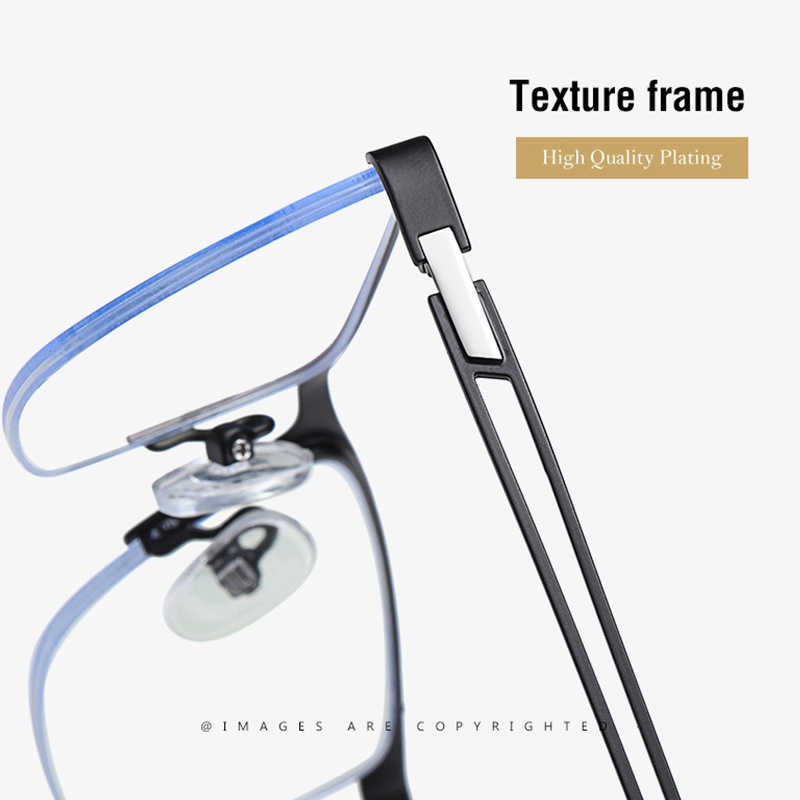 Kính mắt ZEliN 5916 nửa gọng kim loại thời trang