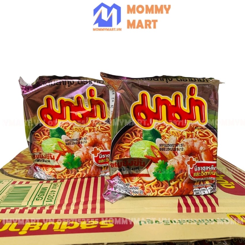 Mì MaMa Thái Lan chua cay gói 55g/90g vị Tom Yam truyền thống từ xứ sở Chùa Vàng - Mommy Mart | BigBuy360 - bigbuy360.vn