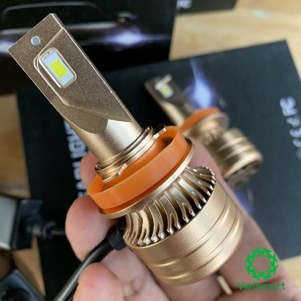 Đèn pha LED XM70 Gold 60W siêu sáng cho ô tô xe máy H1 H7 H8 H9 H11 HB3 9005 HB4 9006 H4