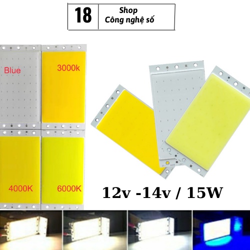 Bảng đèn led cob 30w kích thước 94x50mm siêu sáng 12V  Module Led Panel chiếu sáng trong xe ô tô, dã ngoại