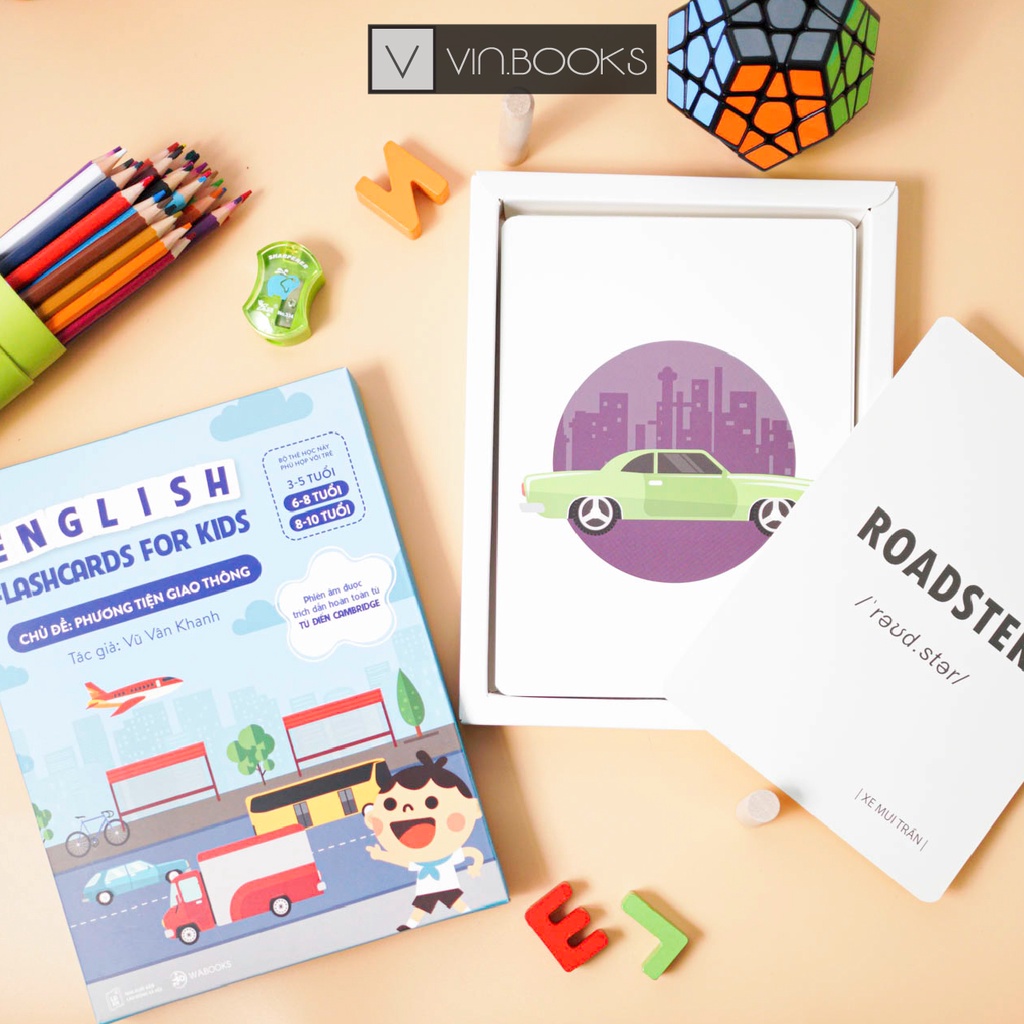 Flashcards - Phương Tiện Giao Thông - Thẻ Học Thông Minh - Dành Cho Trẻ 6-10 Tuổi