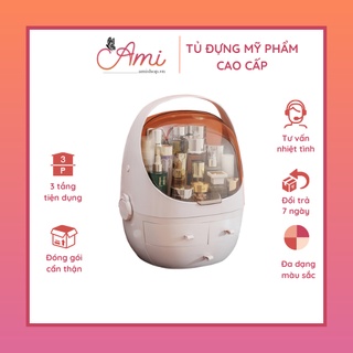Kệ Đựng Mỹ Phẩm Kệ Đựng Đồ Đa Năng Cao Cấp 💄 Có Nắp Đậy Tiện Lợi