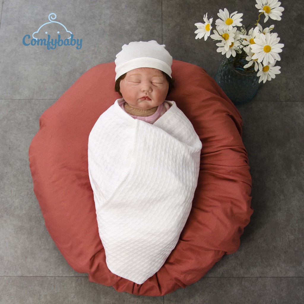 Made in Việt Nam - Khăn tắm đa năng 100% Cotton cho bé và gia đình Comfybaby - phù hợp sử dụng như chăn đắp, quấn ủ bé