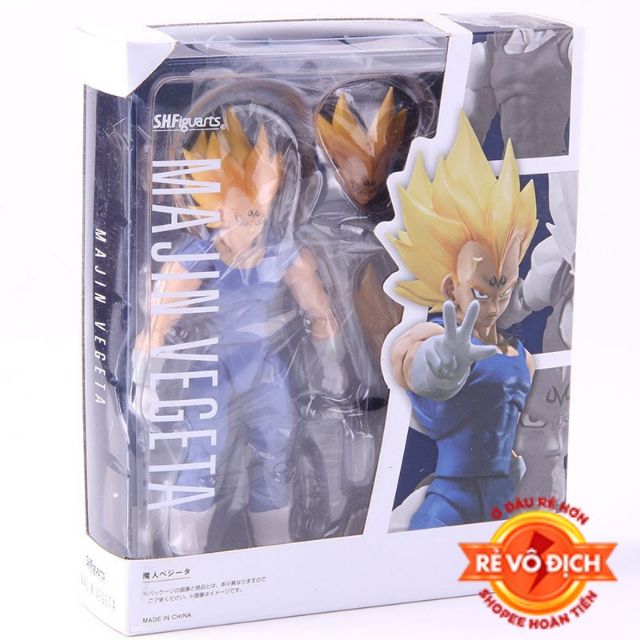 [Xả hàng tăng doanh sô-Hàng có sẵn] Mô hình khớp cử động  Vegeta Majin Shf Dragon Ball Super thần cao 15cm