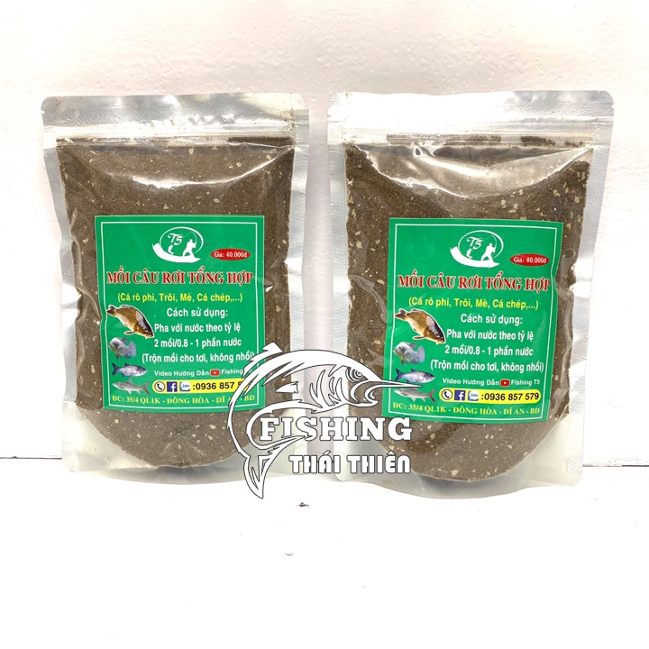 Mồi Câu Rơi Tổng Hợp T5 Gói 500g