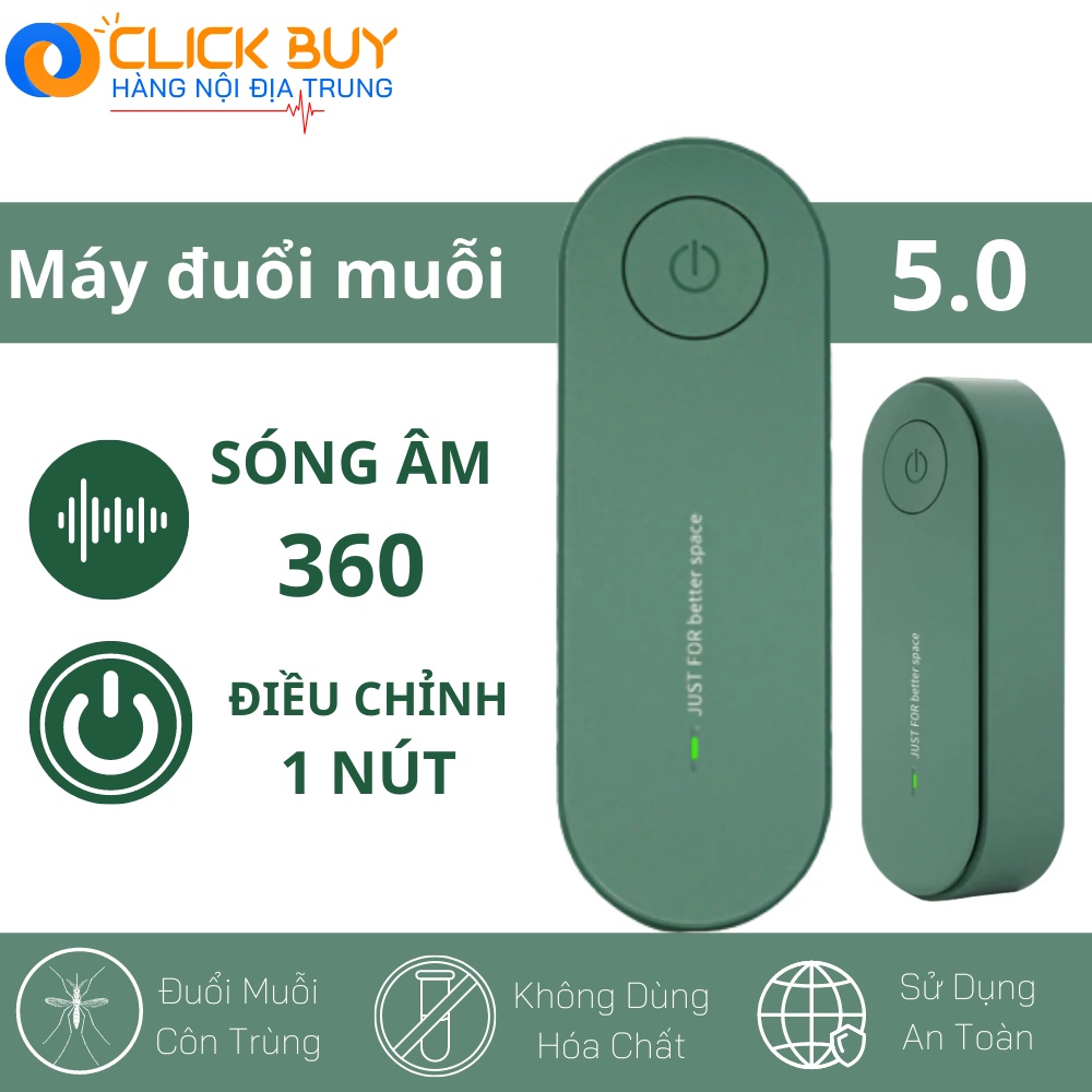 Máy Đuổi Muỗi Và Côn Trùng Sử Dụng Sóng Siêu Âm 5.0 An Toàn