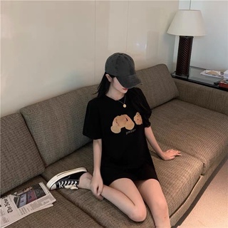 ANU713 - ÁO PHÔNG NỮ CỘC TAY HÌNH GẤU PALM ANGELS