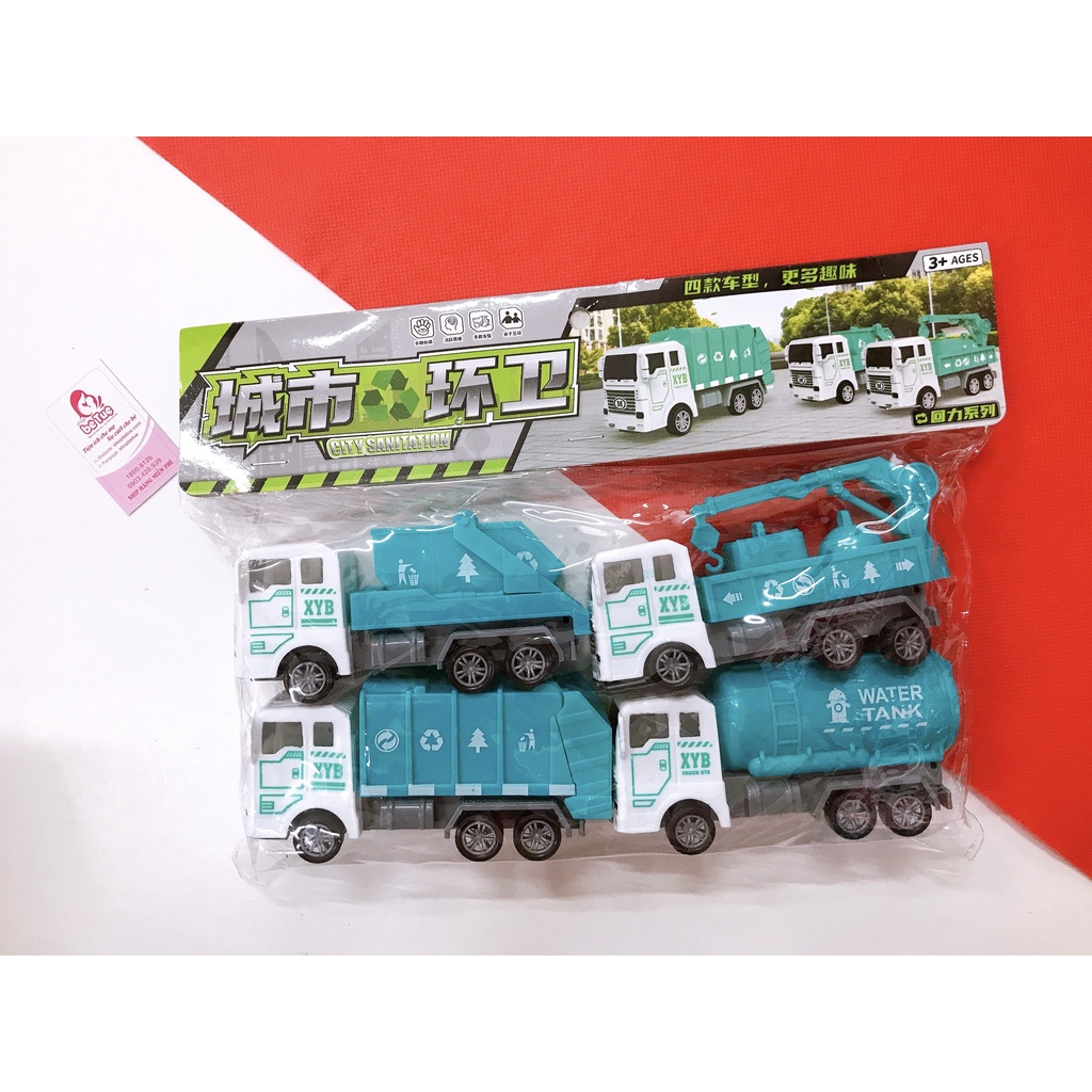 Set 4 Ô Tô Đồ Chơi Màu Sắc Cho Bé (Túi) (giao màu ngẫu nhiên)