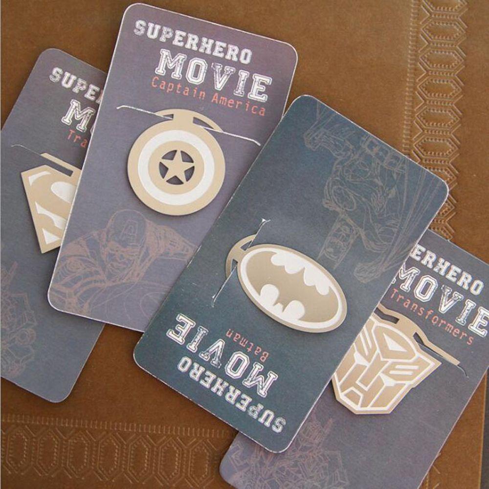 PEWANY Kẹp Giấy Đánh Dấu Trang Sách Hình Siêu Anh Hùng Captain America Chất Lượng Cao