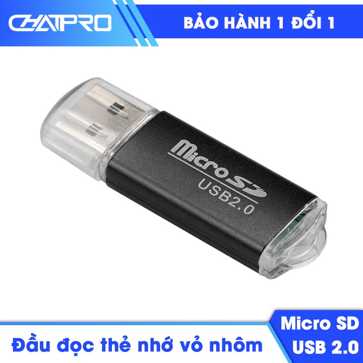 Đầu đọc thẻ nhớ Micro SD vỏ nhôm