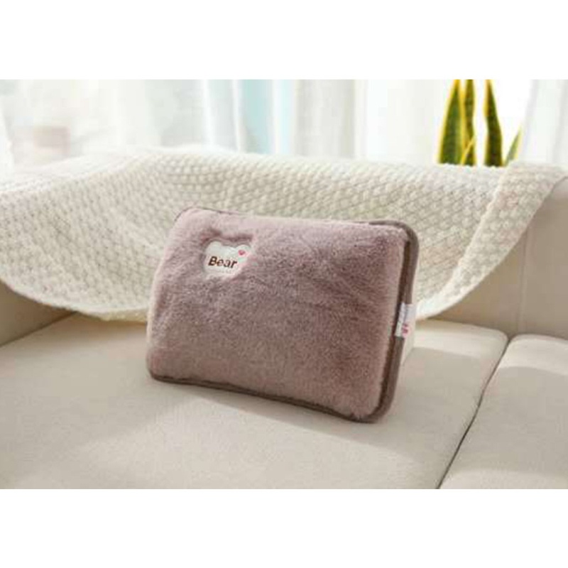 Túi Chườm Nước Nóng Bằng Điện Hình Gấu Hoạt Hình Phích Cắm EU