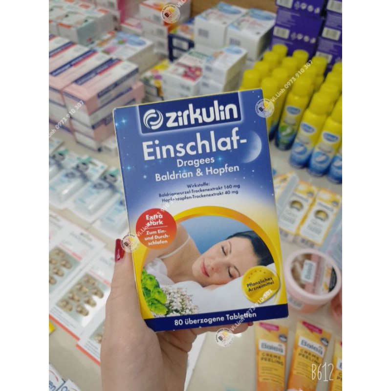 [Bill Đức] Viên uống giúp ngủ ngon Zirkulin 80v