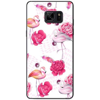 Ốp lưng Samsung Note 4, Note 5, Note 8, Note 9 Hạc hồng