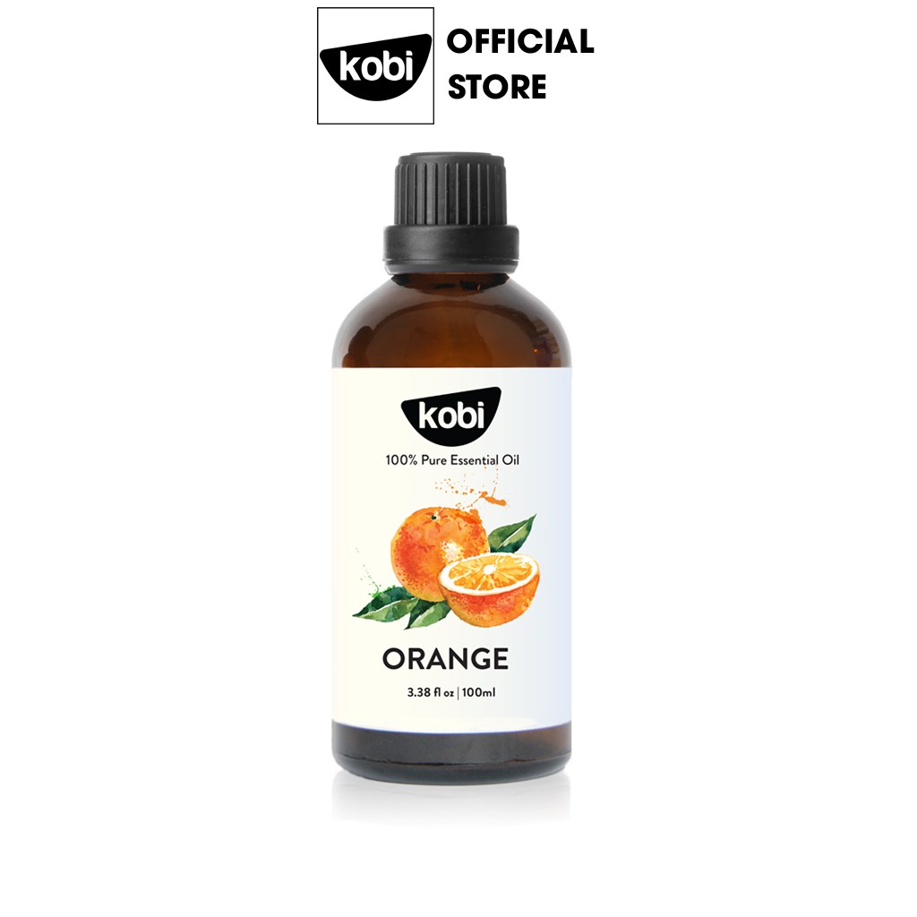 Tinh dầu Cam Ngọt Kobi Orange essential oil giúp thơm phòng, chống trầm cảm, kích thích miễn dịch - 100ml