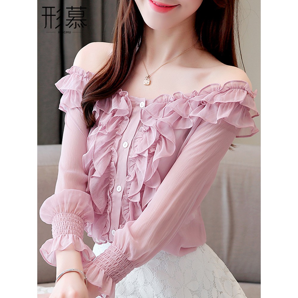 áo voan hở vai tiểu thư ngọt ngào quyến rũ