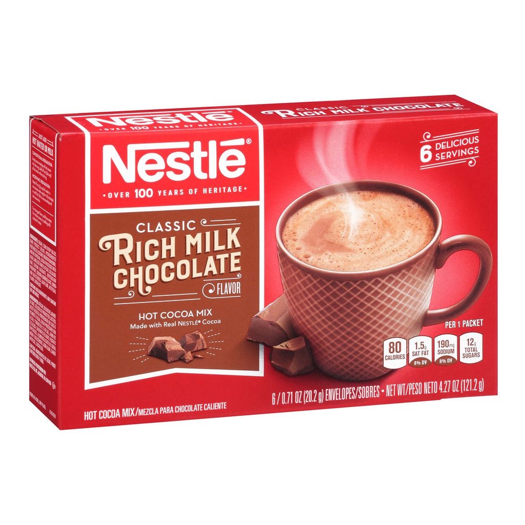 Cacao Nóng NESTLE Hot Cocoa Mix Rich Milk Chocolate Flavor (Chuẩn USA)