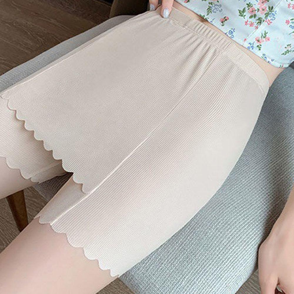 Quần Lót Boxer Lưng Cao Hai Lớp Màu Sắc Trơn Quyến Rũ Thoải Mái Cho Nữ