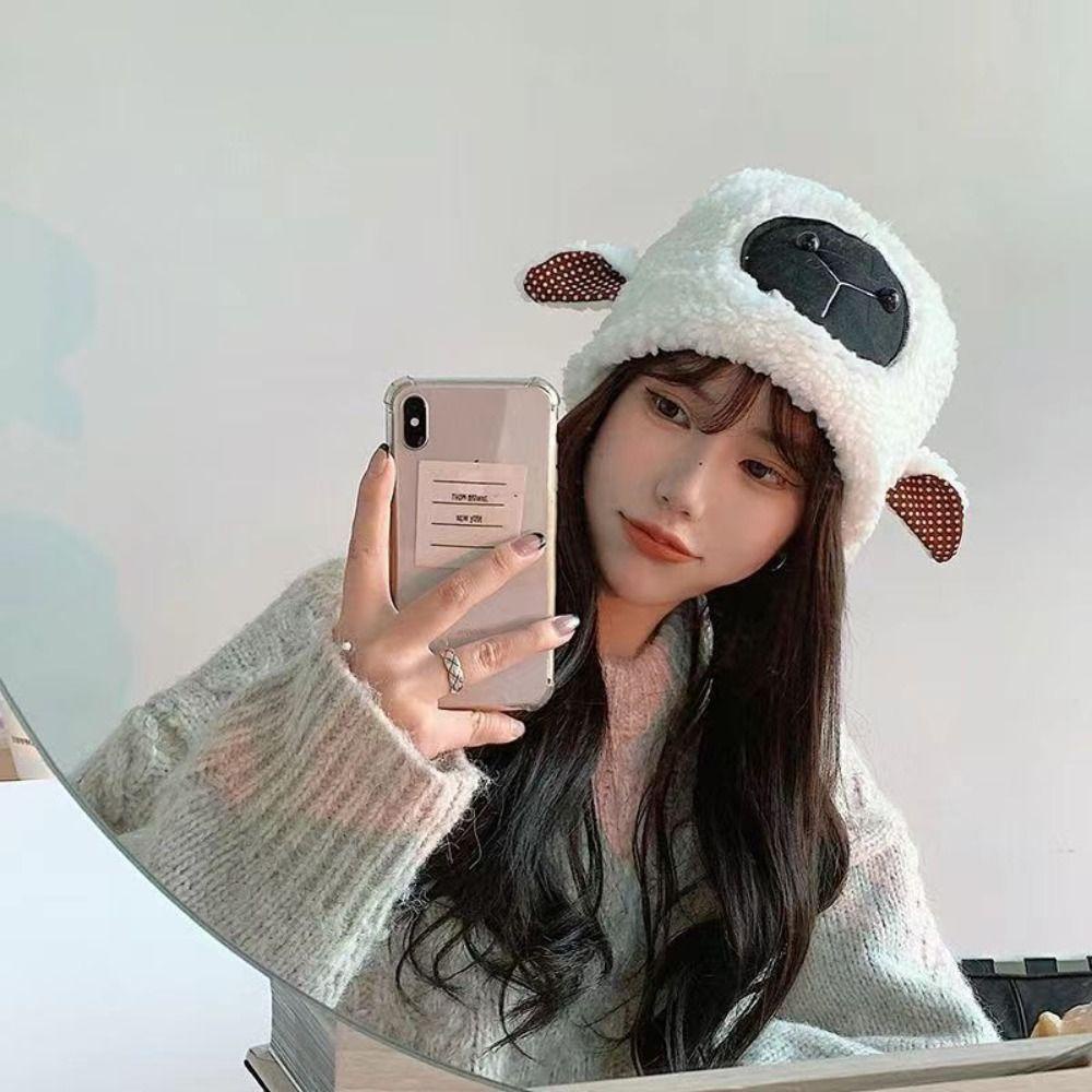 JARRED Mũ Len Lông Cừu Dày Dặn Giữ Ấm Mùa Đông Dành Cho Nữ