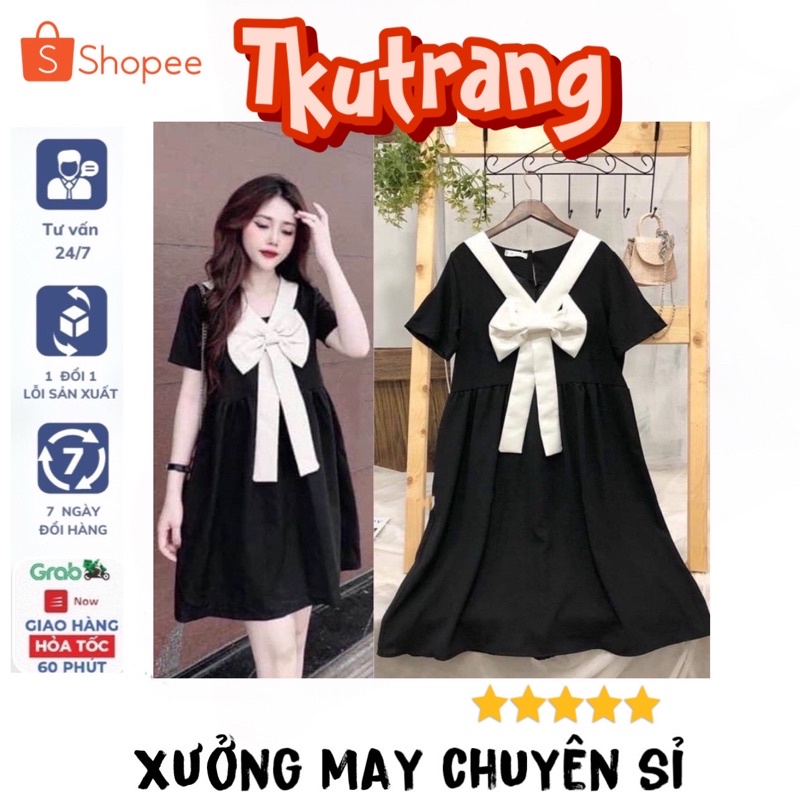 [Siêu sale]Váy bầu đầm bầu  nơ ngực ☘️chất lụa Hàn mát mềm mịnthiết kế sang chảnh