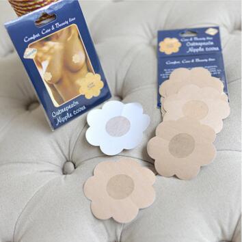 Miếng dán ngực giấy che nhũ hoa - Dán ti hình hoa sử dụng 1 lần túi 5 cặp VALICA D022