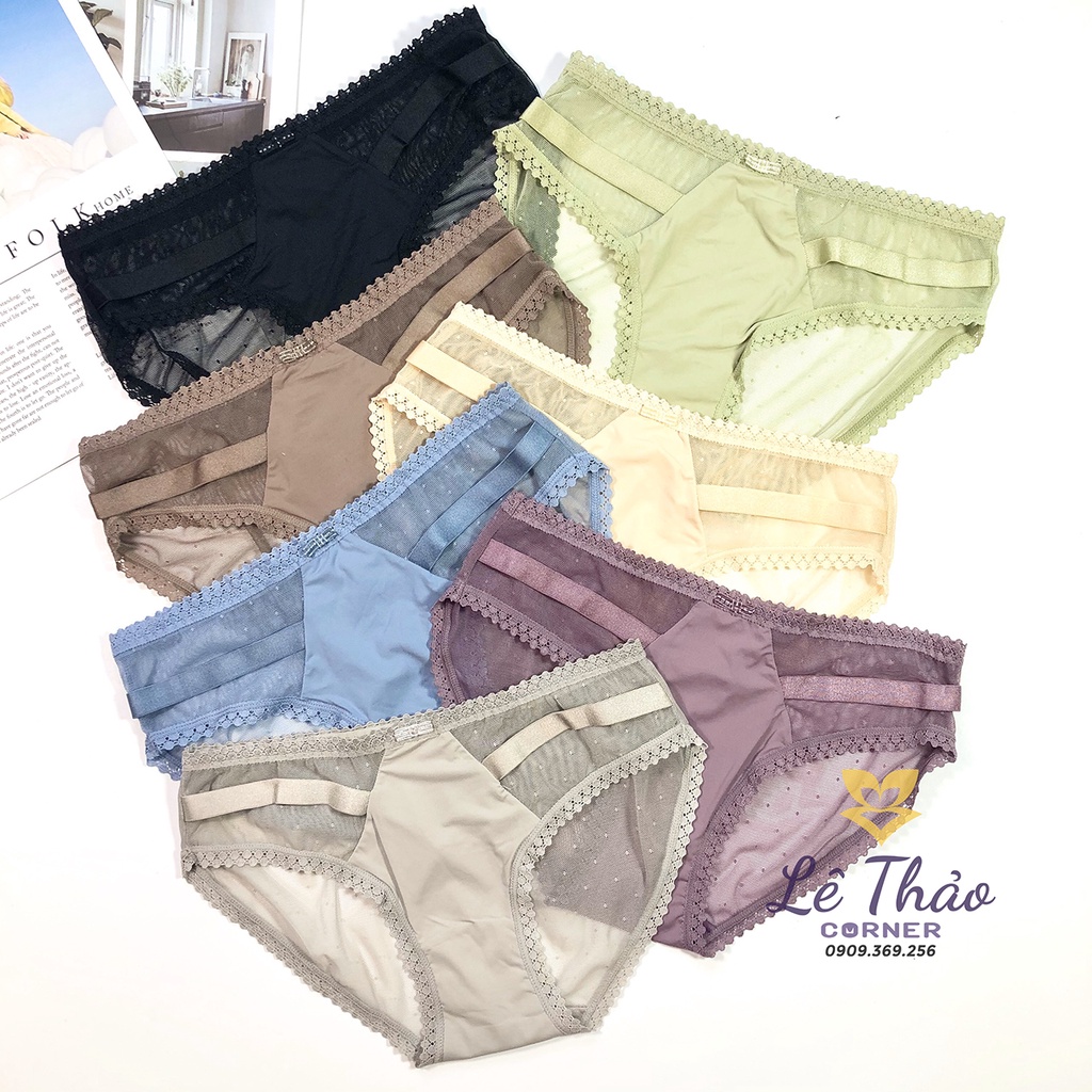 XẢ KHO Quần lót thun lạnh pha ren siêu mát và mềm mịn LÊ THẢO CORNER 10209