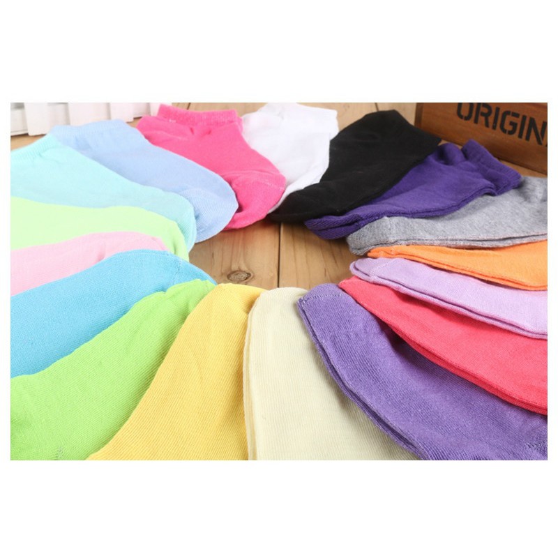 Vớ trơn cổ ngắn cotton siêu mềm [Đơn 50k tặng phần quà thú vị]