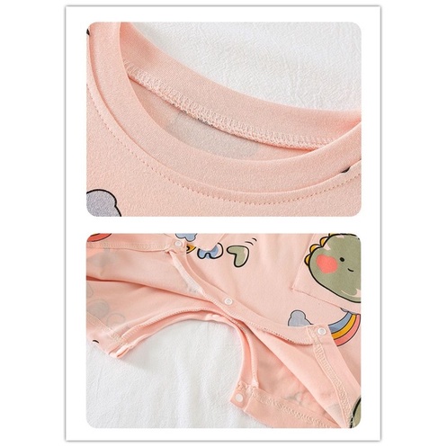 Bộ Đồ Ngủ Liền Thân Tay Dài Phong Cách Công Chúa Mùa Xuân Thu Mới Cho Bé Gái