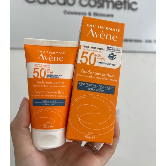 Kem Chống Nắng AVÈNE Dành Cho Da Thường - Da Hỗn Hợp Fluide SPF 50+  50ml