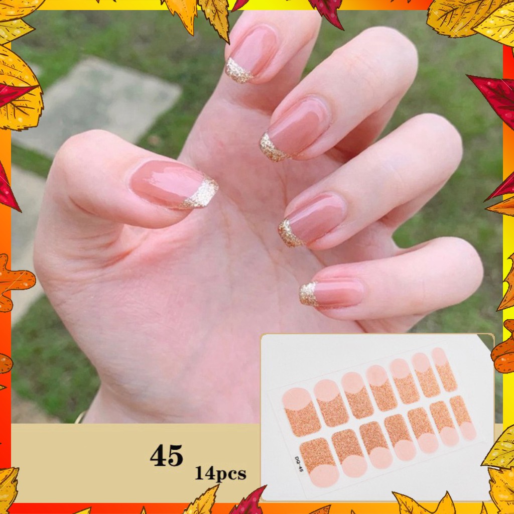 Bộ dán móng tay nail sticker mới về gồm 14 móng, dán móng tay moji