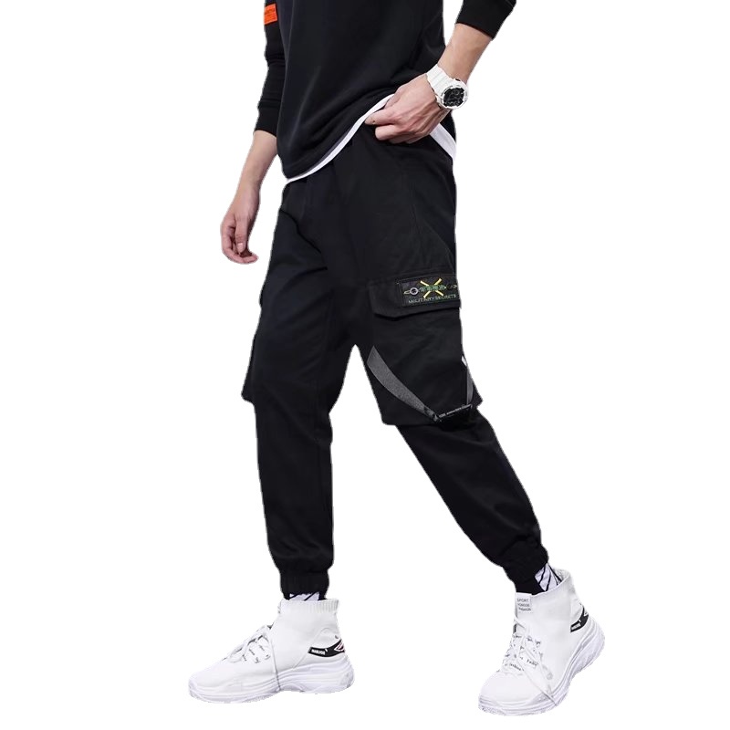 Quần ống rộng phong cách hiphop đường phố Hàn Quốc chất lượng cao size S-5XL cho nam