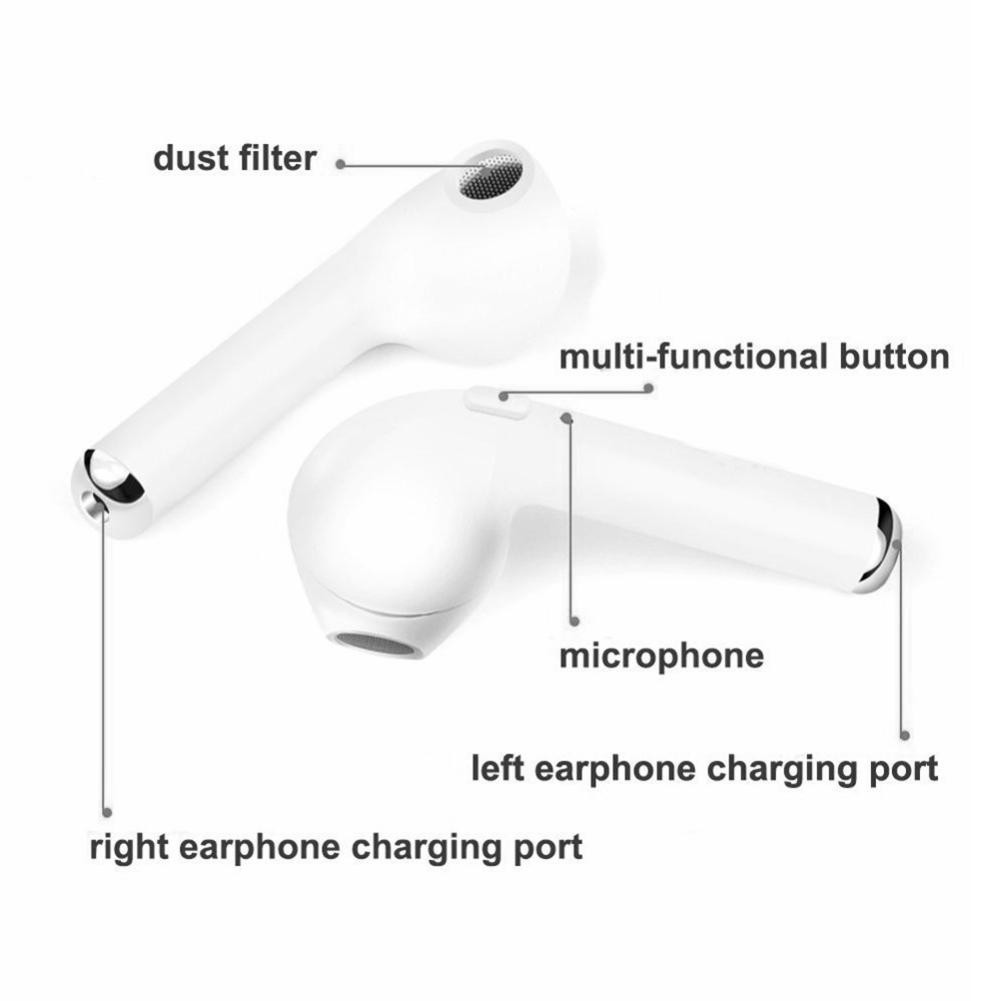 Bộ tai nghe không dây bluetooth 7S TWS kèm hộp sạc