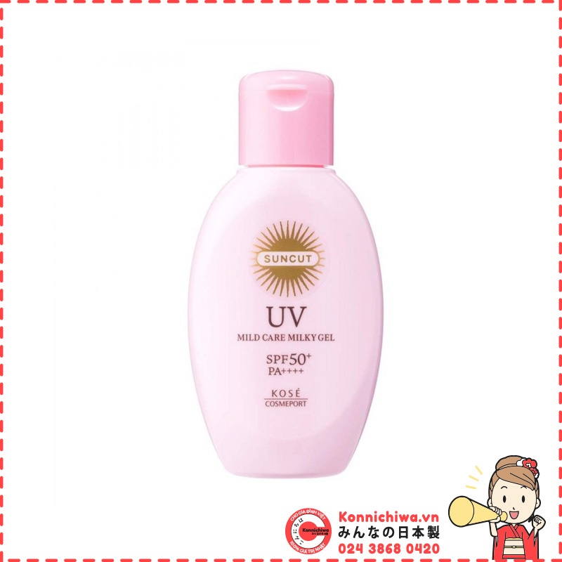 Kem chống nắng Kose Suncut Mild Care UV Milky Gel SPF50+PA++++ 80g