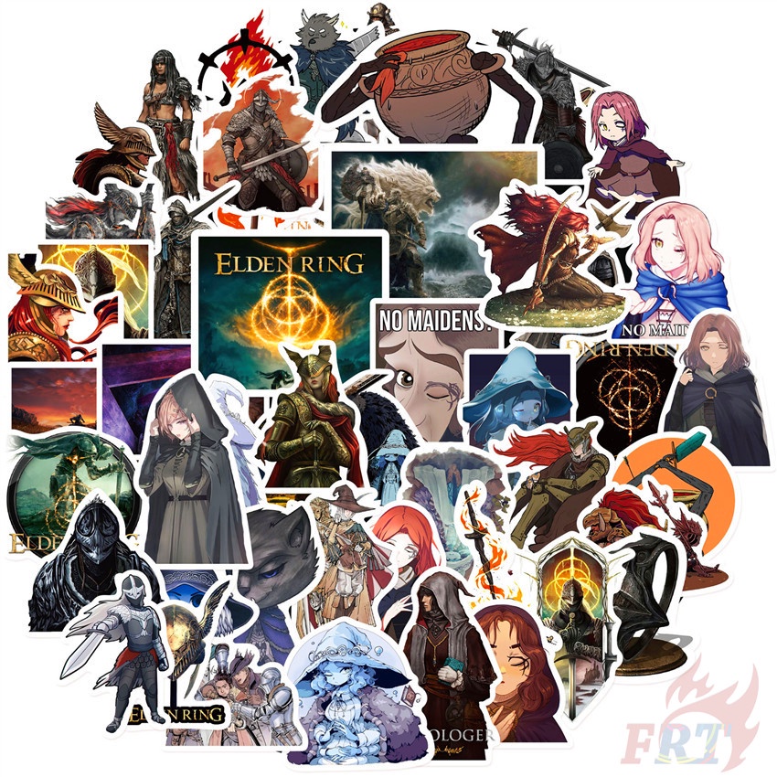 Bộ 50 Cái ❉ Hình Dán Elden Ring Series 01 ❉ Sticker Dán Trang Trí Đa Năng Thời Trang