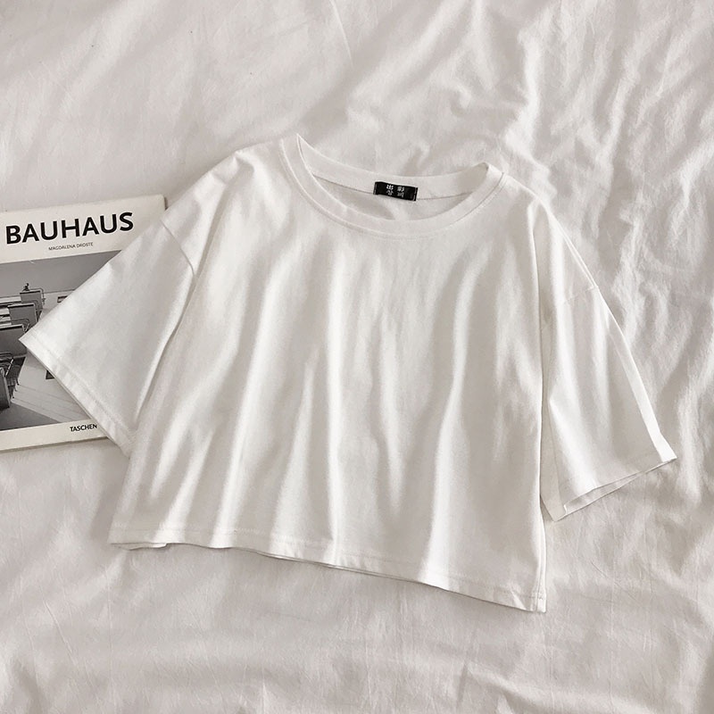 BEST SELLER ÁO CROPTOP TRƠN 7 MÀU FROM HÀN QUỐC CHÁY HÀNG LIÊN TỤC AT21012