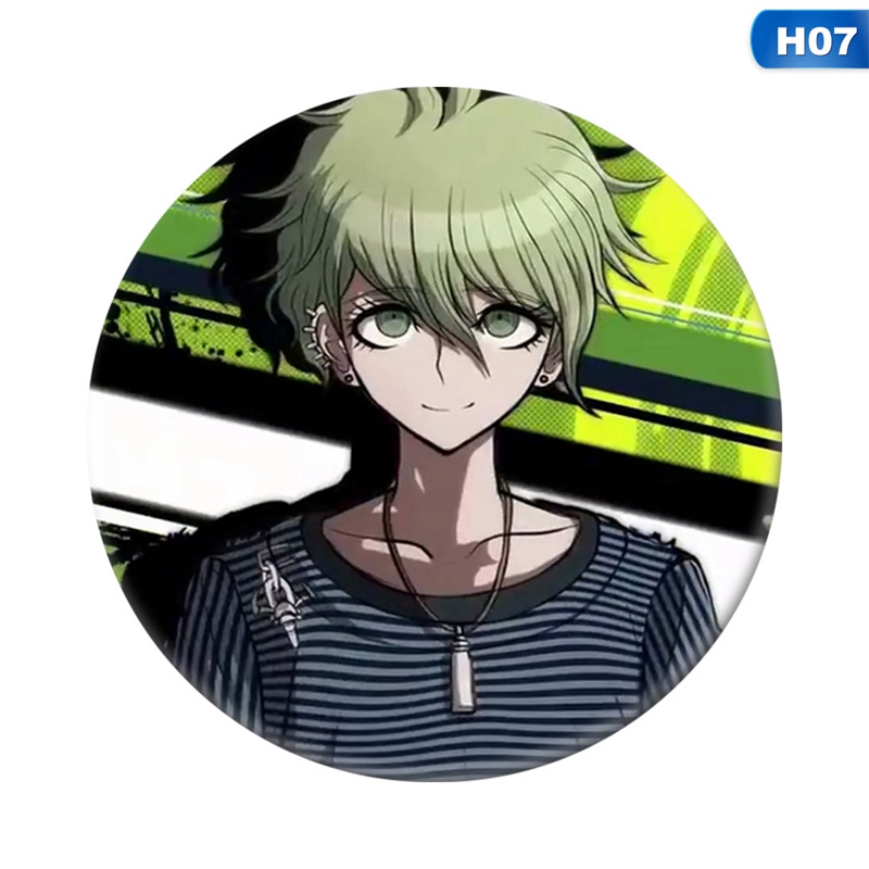 flowersqueen Ghim Cài Áo Họa Tiết Hoạt Hình Danganronpa Độc Đáo V3 Sử Dụng Dễ Dàng