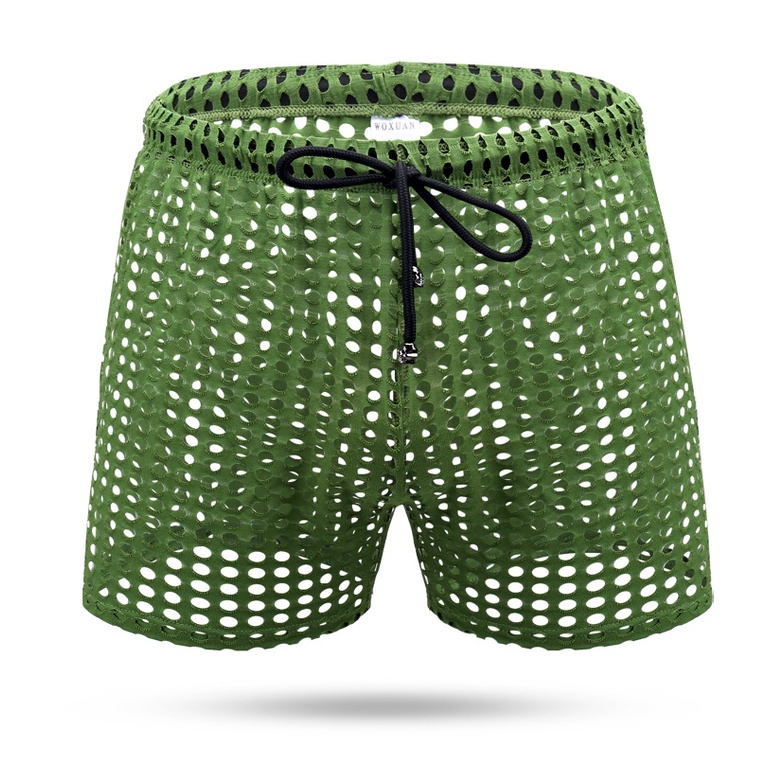 Quần đùi lưới xuyên thấu quyến rũ tùy chọn màu sắc cho nam