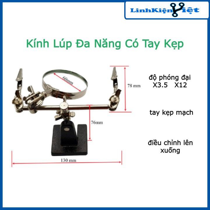 Bộ Kính Lúp Đa Năng Có Tay Kẹp