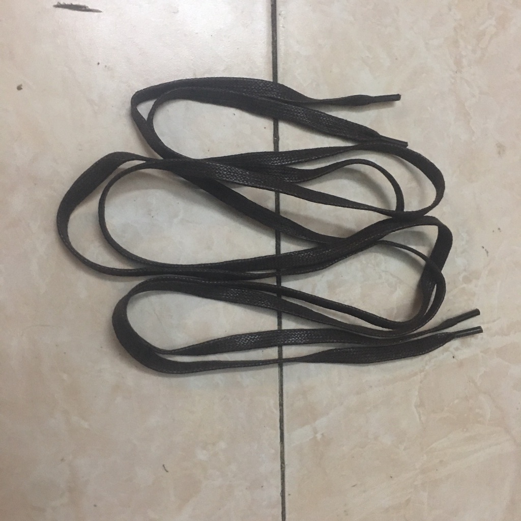 Dây giày dẹt màu nâu dài 1m - dây dày sap dùng cho các mẫu giày buộc dây