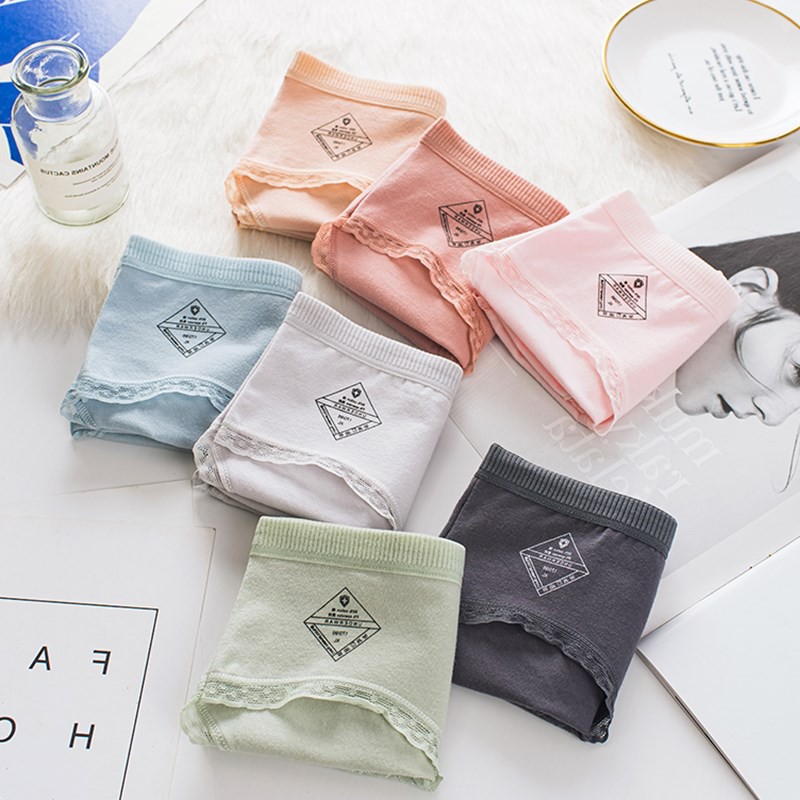 Quần lót nữ cotton cạp sọc kháng khuẩn thun lạnh dễ thương sexxy gợi cảm (8 màu) | BigBuy360 - bigbuy360.vn