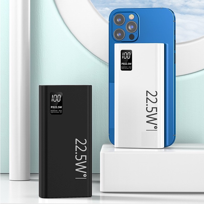 Sạc dự phòng 20000mAh sạc siêu nhanh 22.5W Q.C VOOC - PD 20W, cổng Type-C
