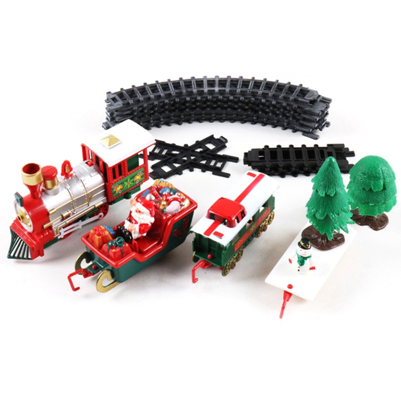 Set 22 Xe Lửa Đồ Chơi 3 / 15 Đường Ray Kiểu Vintage Dùng Trang Trí Cây Thông Giáng Sinh