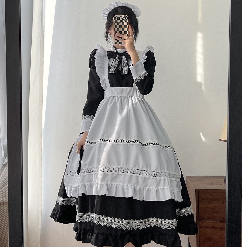 Bộ Đồ Hóa Trang Cô Hầu Gái Nhật Bản Lolita Dễ Thương