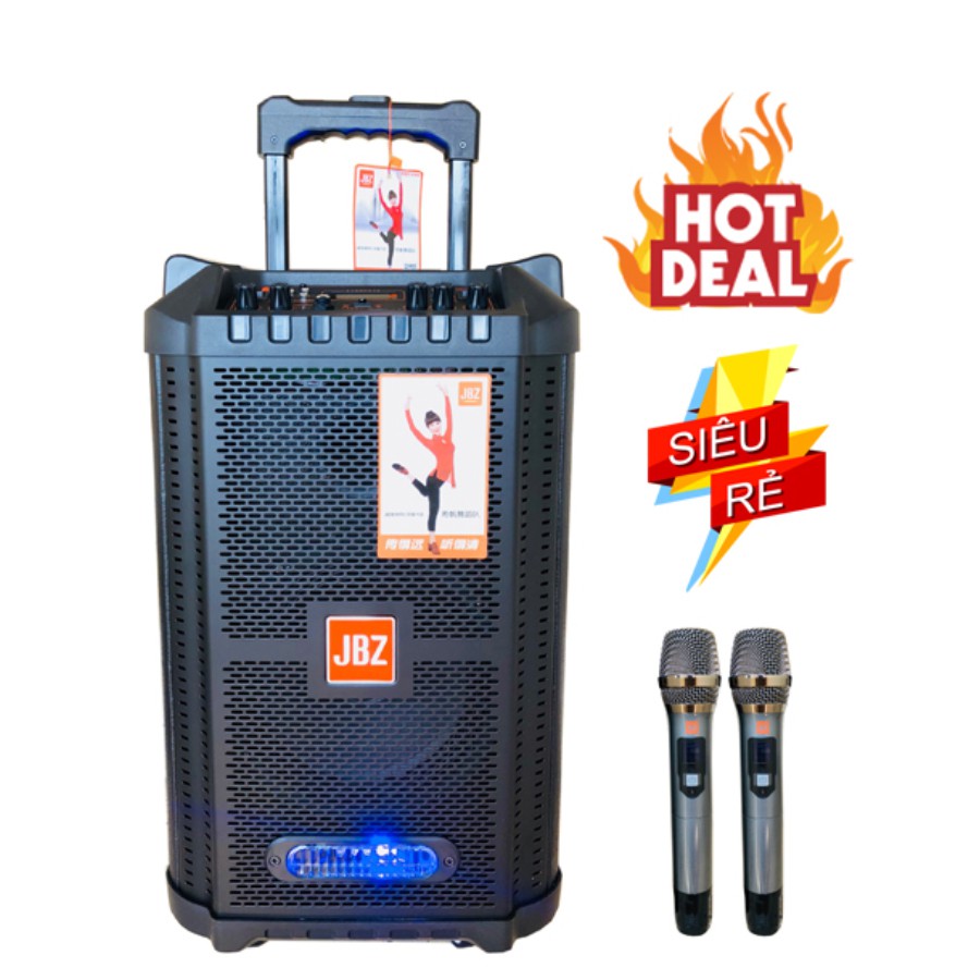 Loa Kéo Karaoke JBZ 1006 3 Tấc Mic Tần Số UHF  Cực Căng - Chính Hãng JBZ Nội Địa