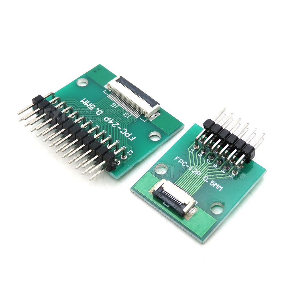 Kim Nối Chuyển Đổi FFC 0.5mm 1.0mm Sang 2.54mm 6 8 10 12 20 24 26 30 34 40 50 60 80 Pin
