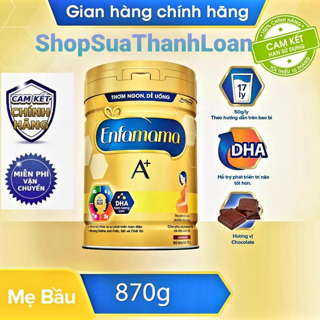 [HSD T3-2023] Sữa Bột Enfamama A+ Hương Socola (830g)