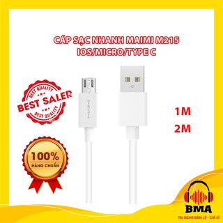 Dây cáp sạc nhanh Mami M215 - Hỗ trợ cáp sạc Lightning/Micro Usb/ Type C tương thích tất cả các dòng điện thoại