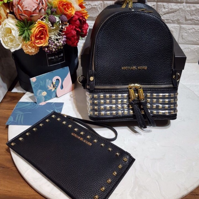 Set Balo MK Kèm Ví Box Xịn