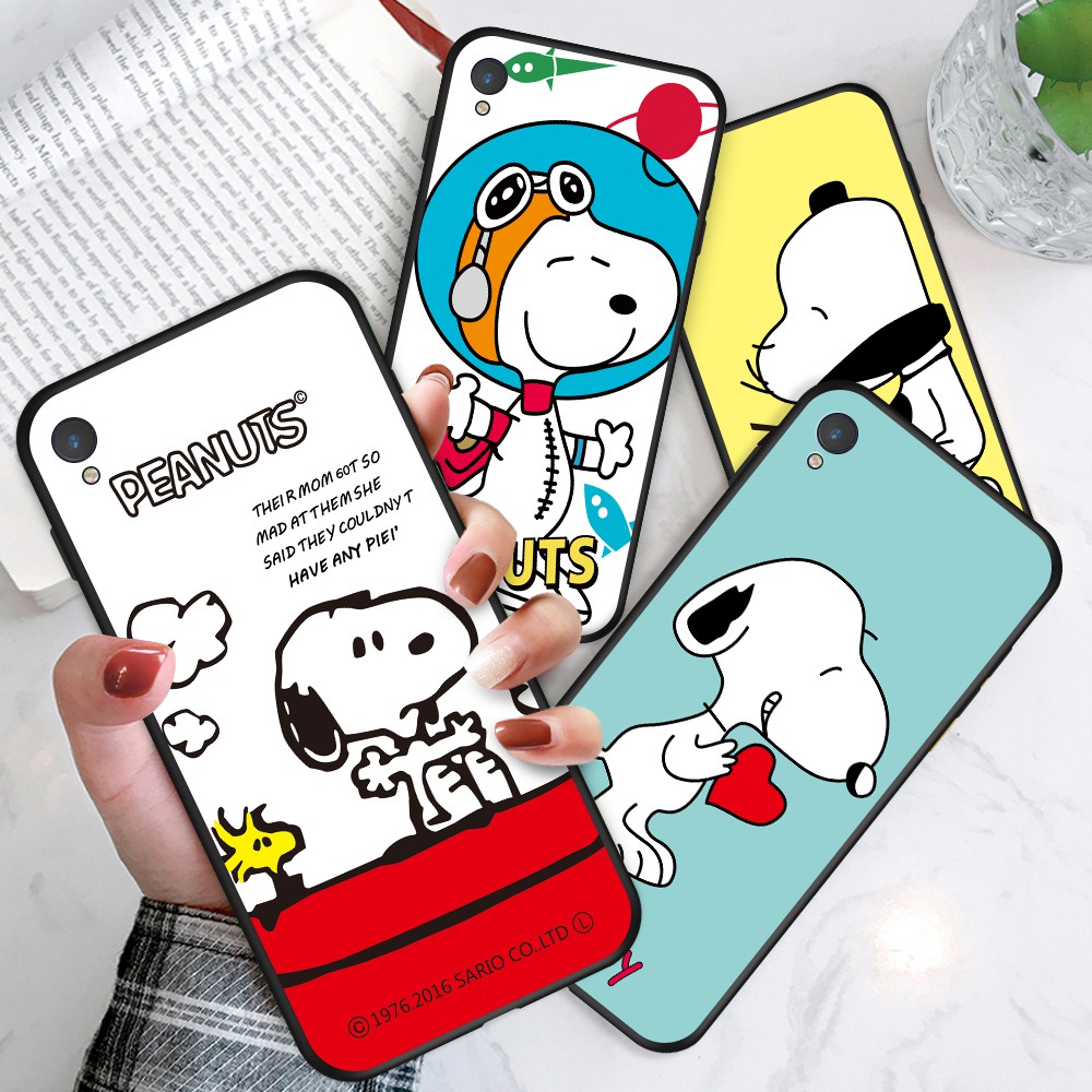 ASUS Zenfone Max Pro M1 MAX Live ZB601KL ZB602KL ZB555KL ZB501KL For Soft Case Silicone Casing TPU Cute Cartoon Snoopy Dog Phone Case Full Cover Simple Macaron Matte Shockproof Back Cases