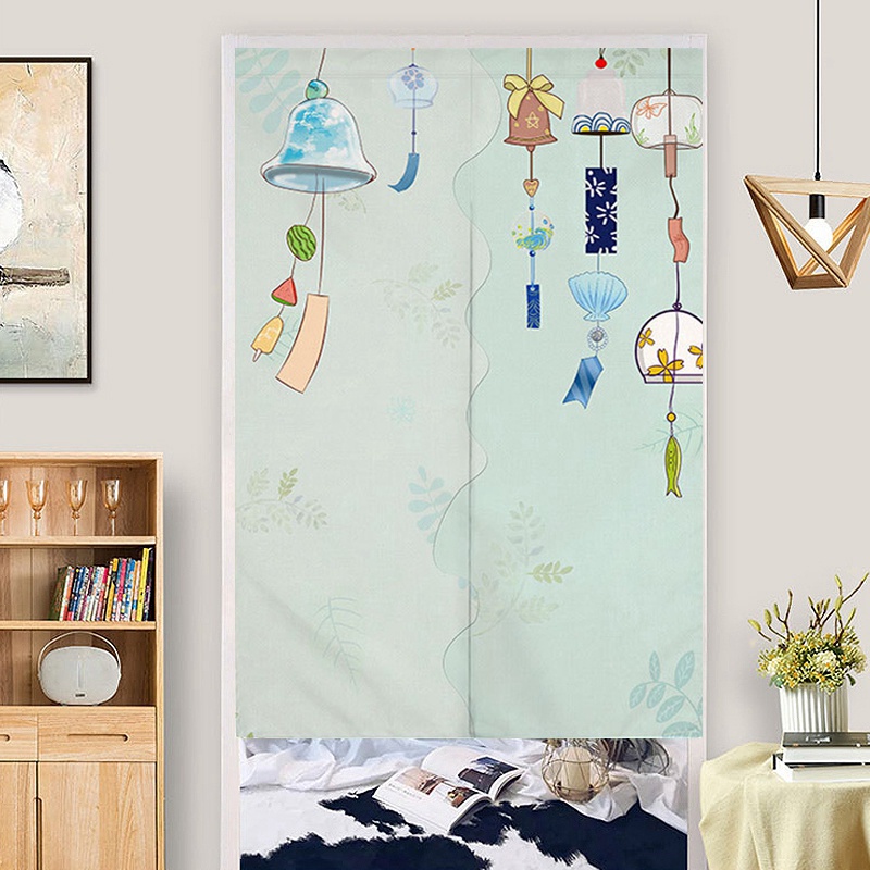 Rèm Cửa Nhà Bếp Họa Tiết Hoạt Hình Kiểu Nhật Bản Dễ Thương