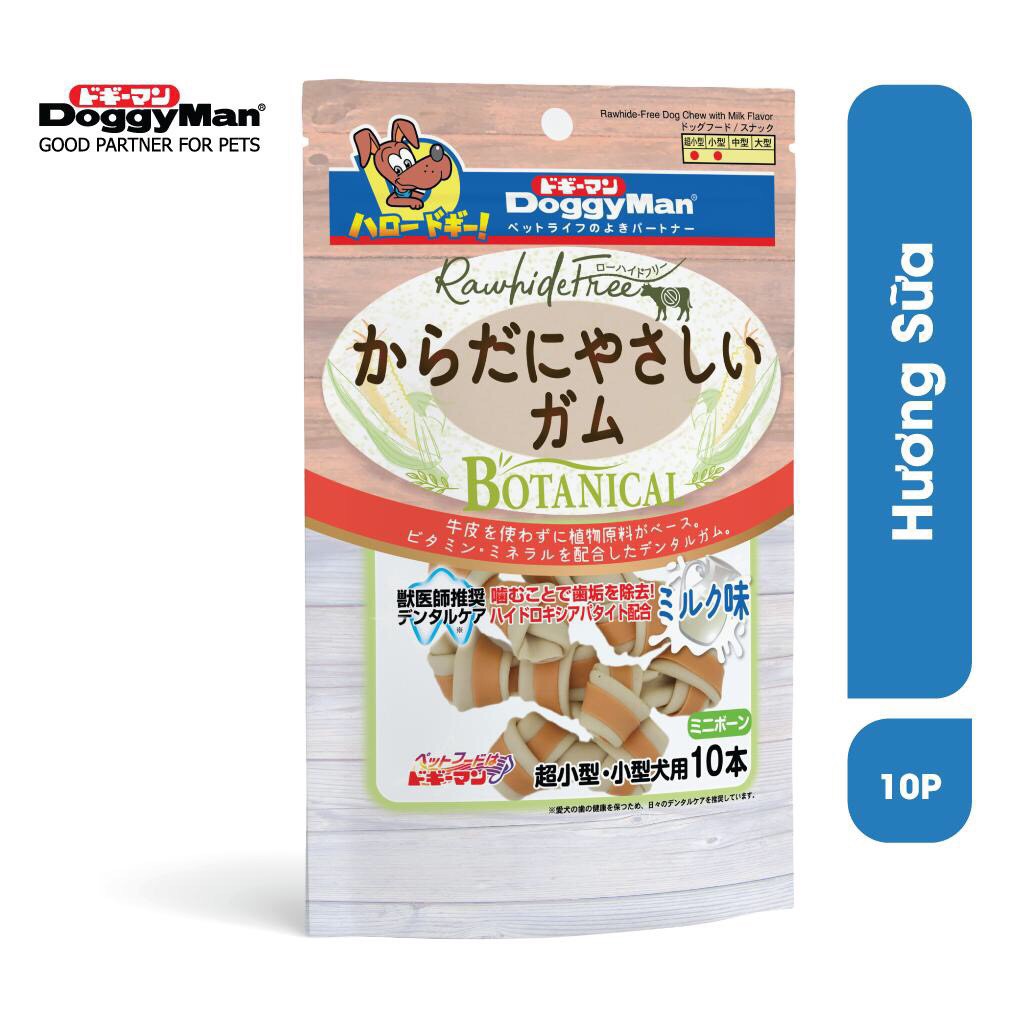 Gói 10 bánh xương cho cún Doggy Man thương hiệu Nhật Bản